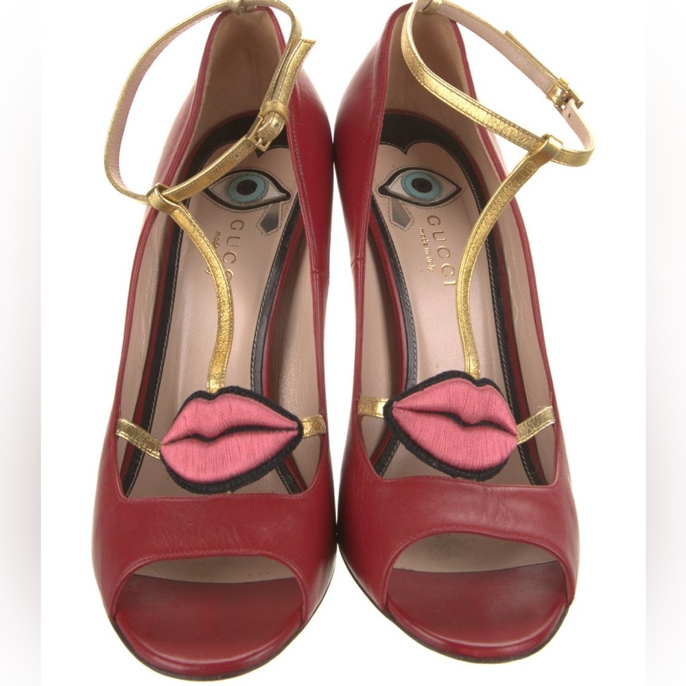 👠 Gucci Molina leather heels - Picture 4 of 11